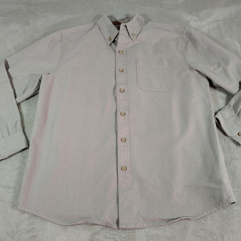 Ridgecut Toughwear Work Shirt Men L Gray Durable Heavy Duty Construction Outdoor